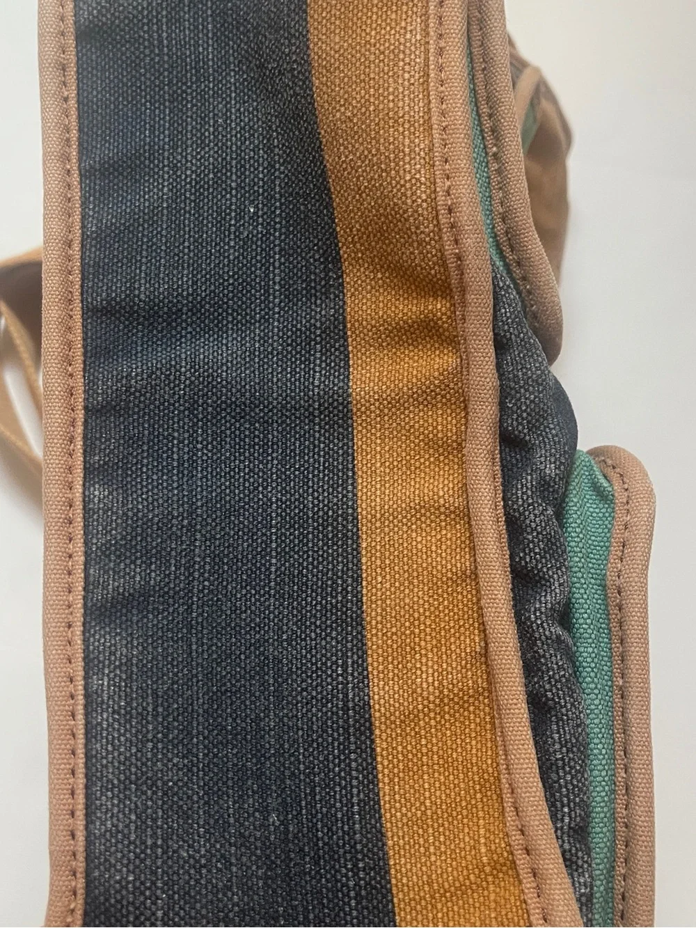 Fossil Vintage Canvas Two-Pocket Tote Bag